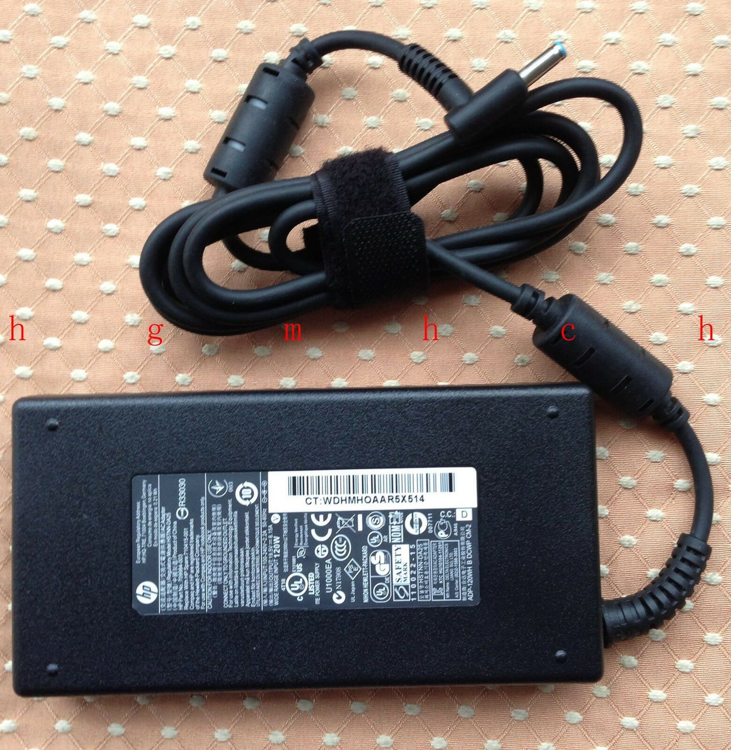 New Original OEM HP 120W Cord/Charger ENVY 15T-Q100,15T-Q300,15T-Q400,710415-001