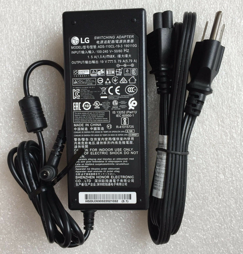 Original OEM LG Monitor 34UC89G-B, ADS-110CL-19-3,190110G,EAY63032202 AC Adapter