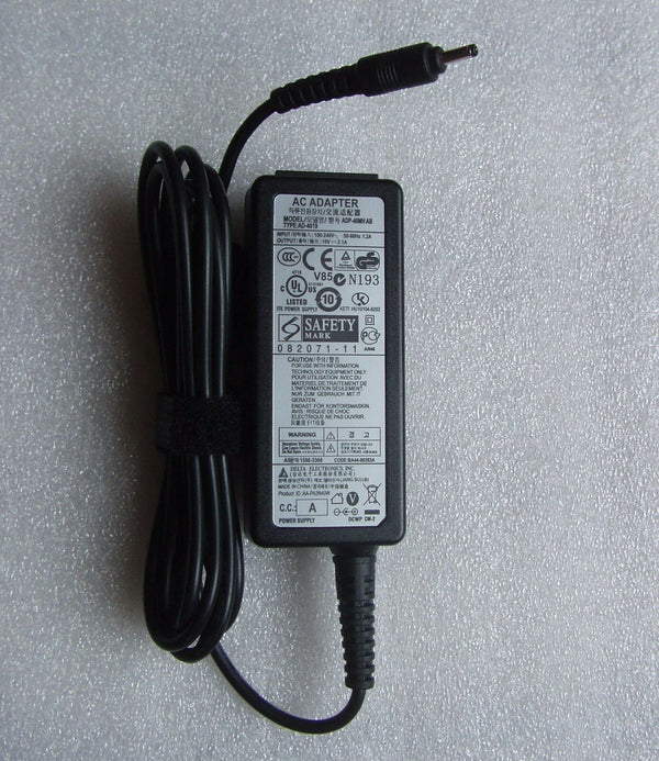 Original OEM 40W AC Adapter for Samsung Series 9 900X3A-B01/i5-2467M Ultrabook
