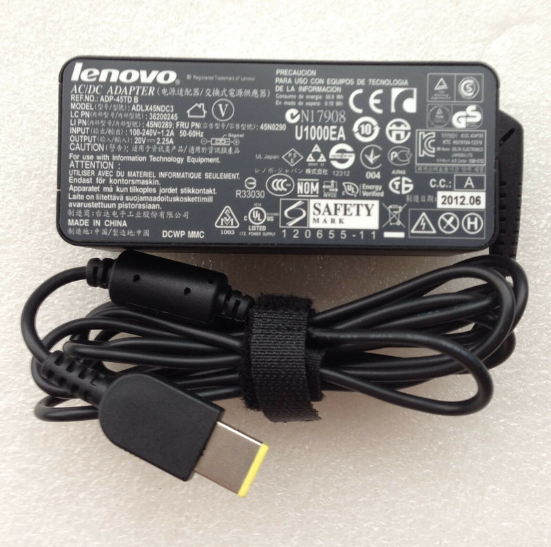 Original Lenovo 45W AC Adapter for IdeaPad Yoga 11S 59370508,ADLX45NDC3,36200245