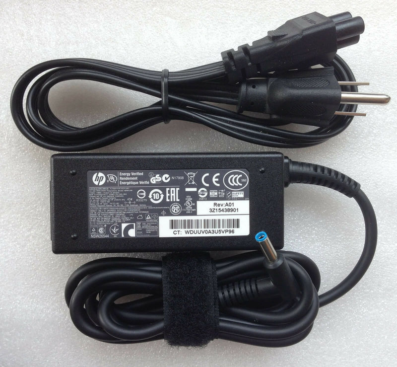 New Original Genuine OEM HP 45W 19.5V 2.31A AC Adapter for HP 15-f014wm Notebook