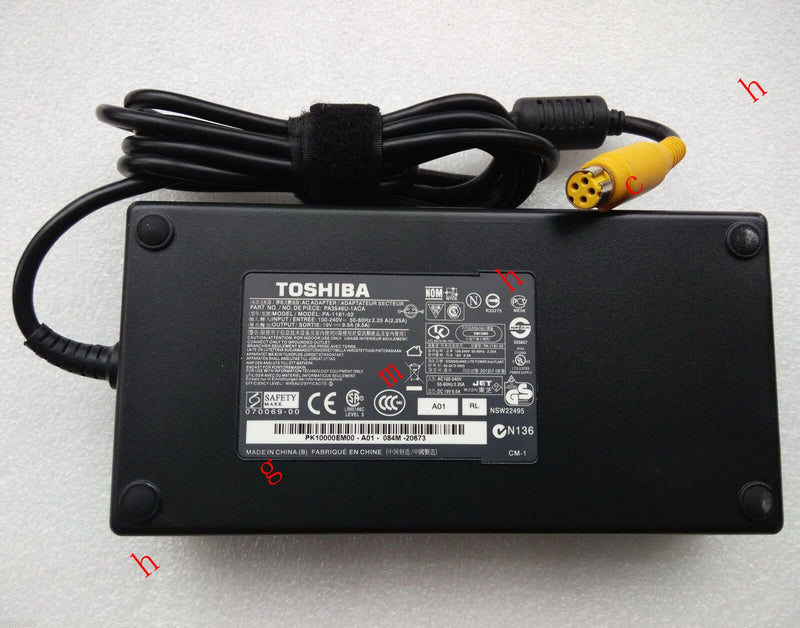 New Original OEM Toshiba Cord/Charger Qosmio X775-3DV78,X775-3DV80,X775-3DV82