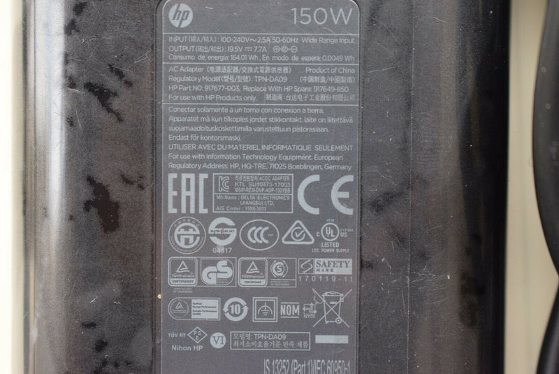 New Original HP 150W AC Adapter for HP OMEN LAPTOP 15-DC0005TX,917677-003 Laptop