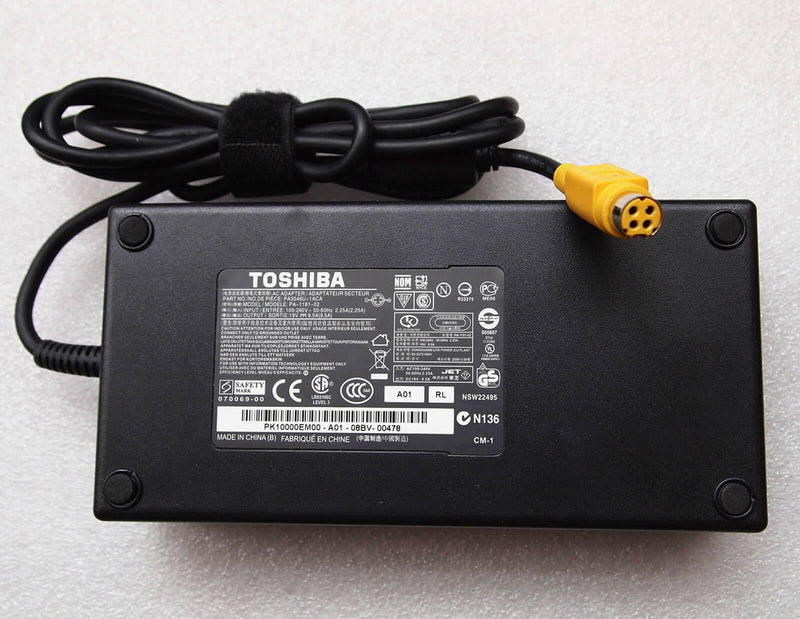 New Original OEM 180W 19V AC/DC Adapter for Toshiba Qosmio X775-Q7380,X775-Q7275
