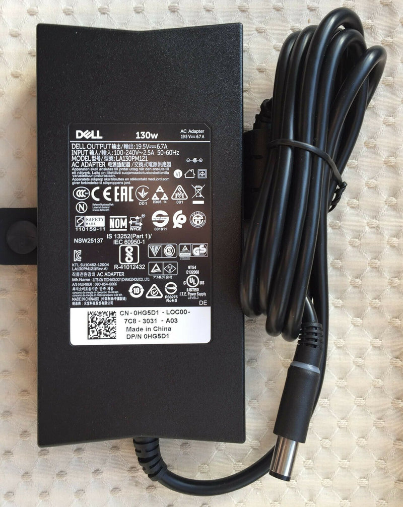 Original Dell G3 3779 P35E003,LA130PM121,HG5D1,63P9N,RHF6K 130W 19.5V AC Adapter
