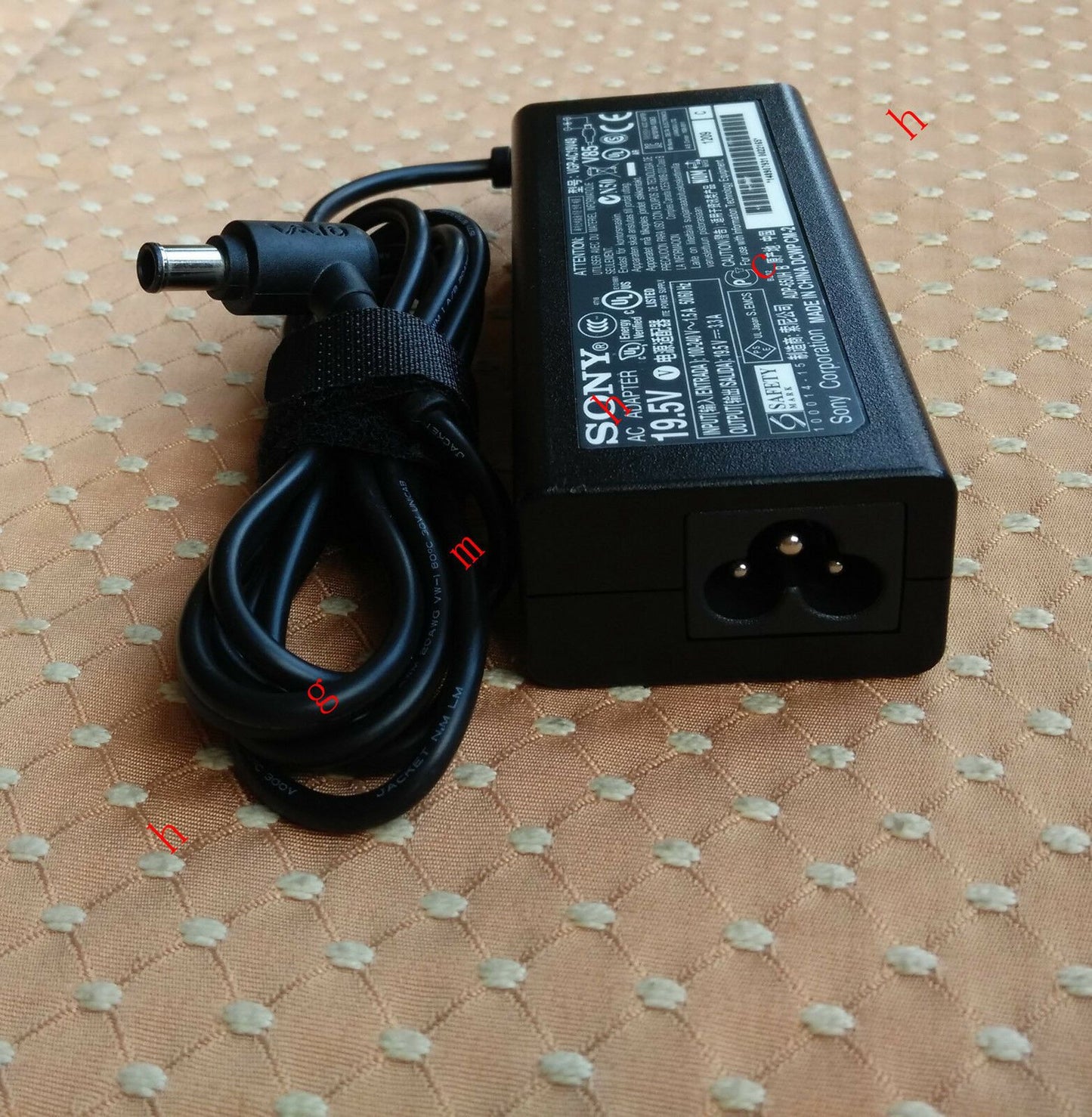 Original Sony 65W 19.5V AC Adapter&Cord for Sony Vaio Tap 20 SVJ2022M1R AIO PC@@