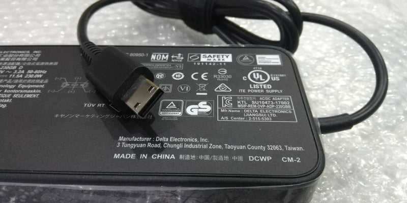 New Original MSI GE66 Raider ADP-230GB D 230W 20V 11.5A Ac Adapter charger cord