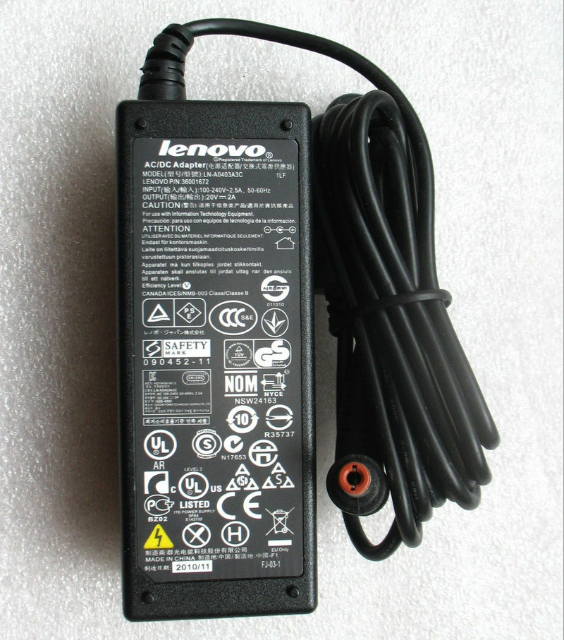 @Original Lenovo 40W AC Adapter for IdeaPad U310 4375-2CU,LN-A0403A3C,ADP-40NH B