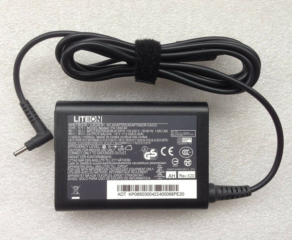 New Original OEM Acer 65W 19V AC/DC Adapter for Acer Chromebook 15 CB5-571-362Q