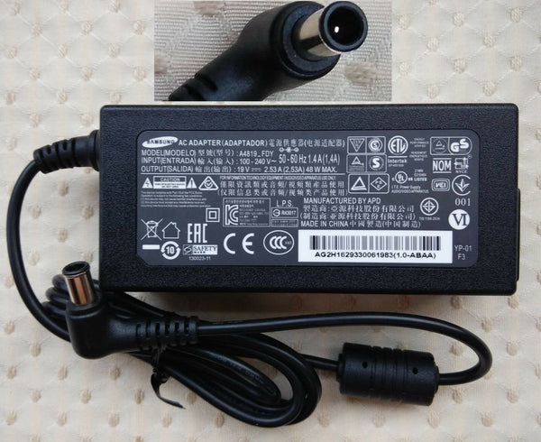 Original OEM SAMSUNG A4819_FDY 19V 2.53A Cord/Charge UN32J4000BFXZA LED Smart TV