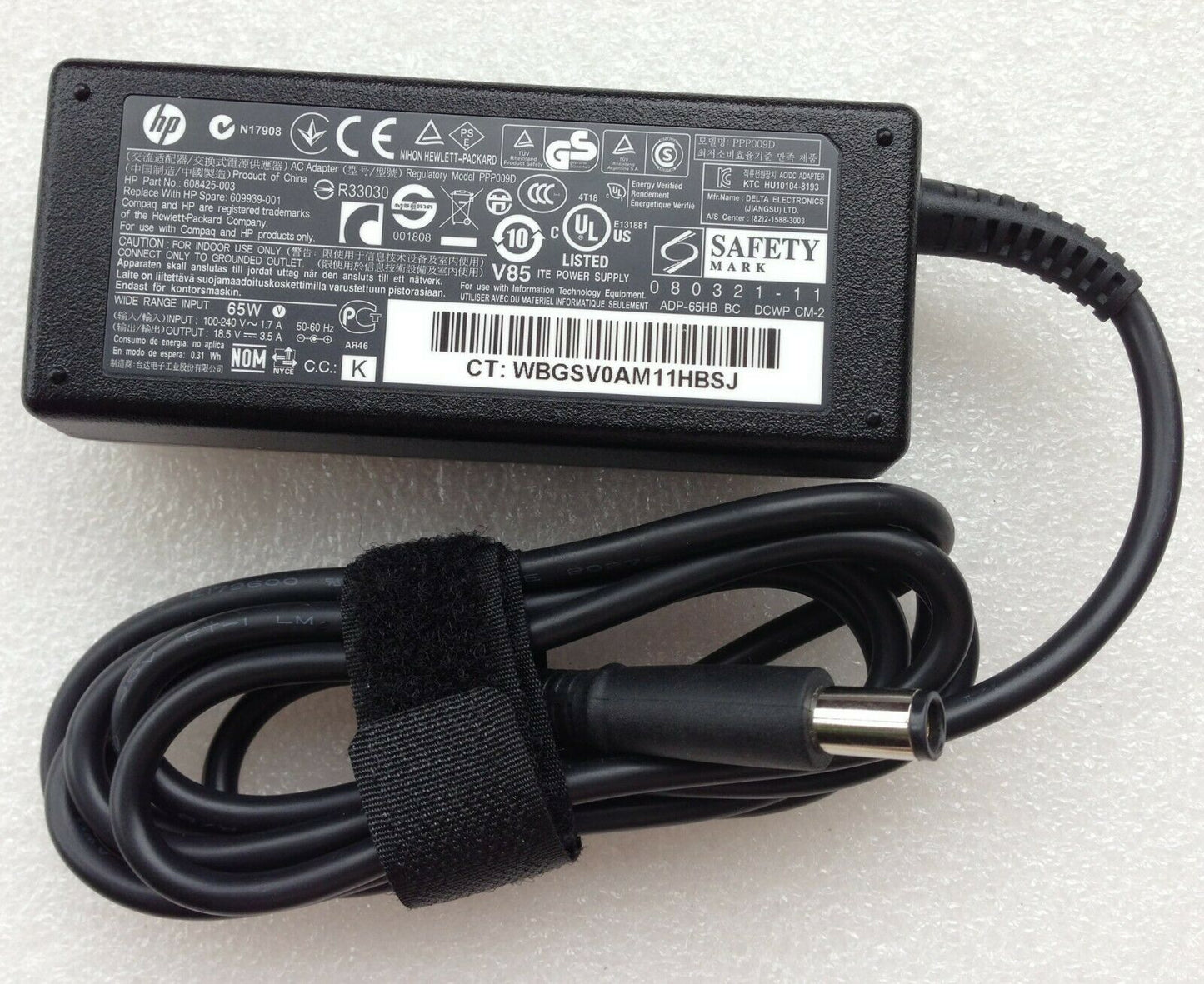 Original HP charger Compaq CQ40 CQ41 CQ42 CQ43 CQ45 CQ50 CQ56 CQ57 609939-001 PC