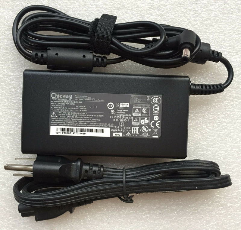New Original MSI P65 Creator 8RD-208TW A17-150P2A Chicony 150W Slim Adapter&Cord