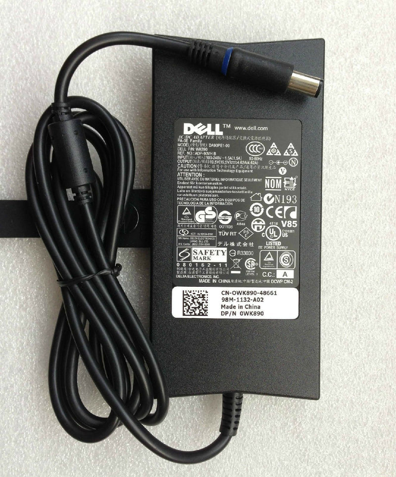 Original Genuine OEM Dell P/N:WK890 N193 V85 R33030 Slim AC/DC Power Adapter 90W