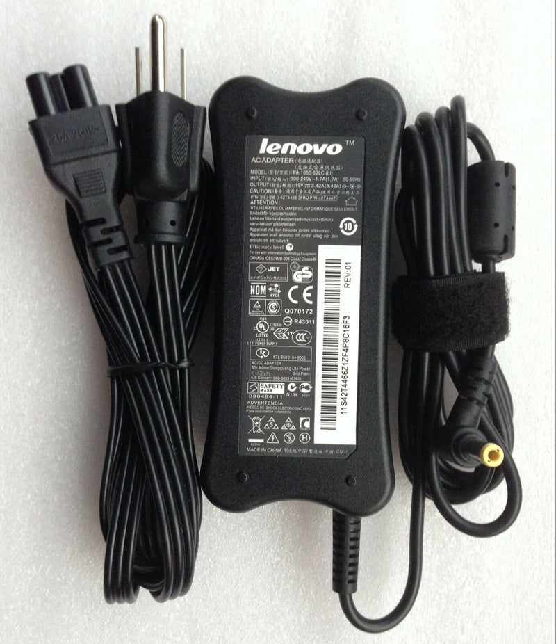 Original Genuine OEM 19V 65W AC Adapter charger Cord IBM Lenovo PA-1650-52LC