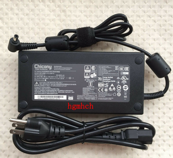 @Original Chicony 230W 19.5V AC Adapter&Cord for Hyrican Striker 1577,A12-230P1A