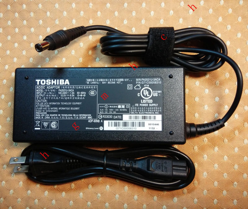 New Original OEM 90W 15V AC Adapter for TOSHIBA Tecra A6/A7 8000,PA2521U-3ACA