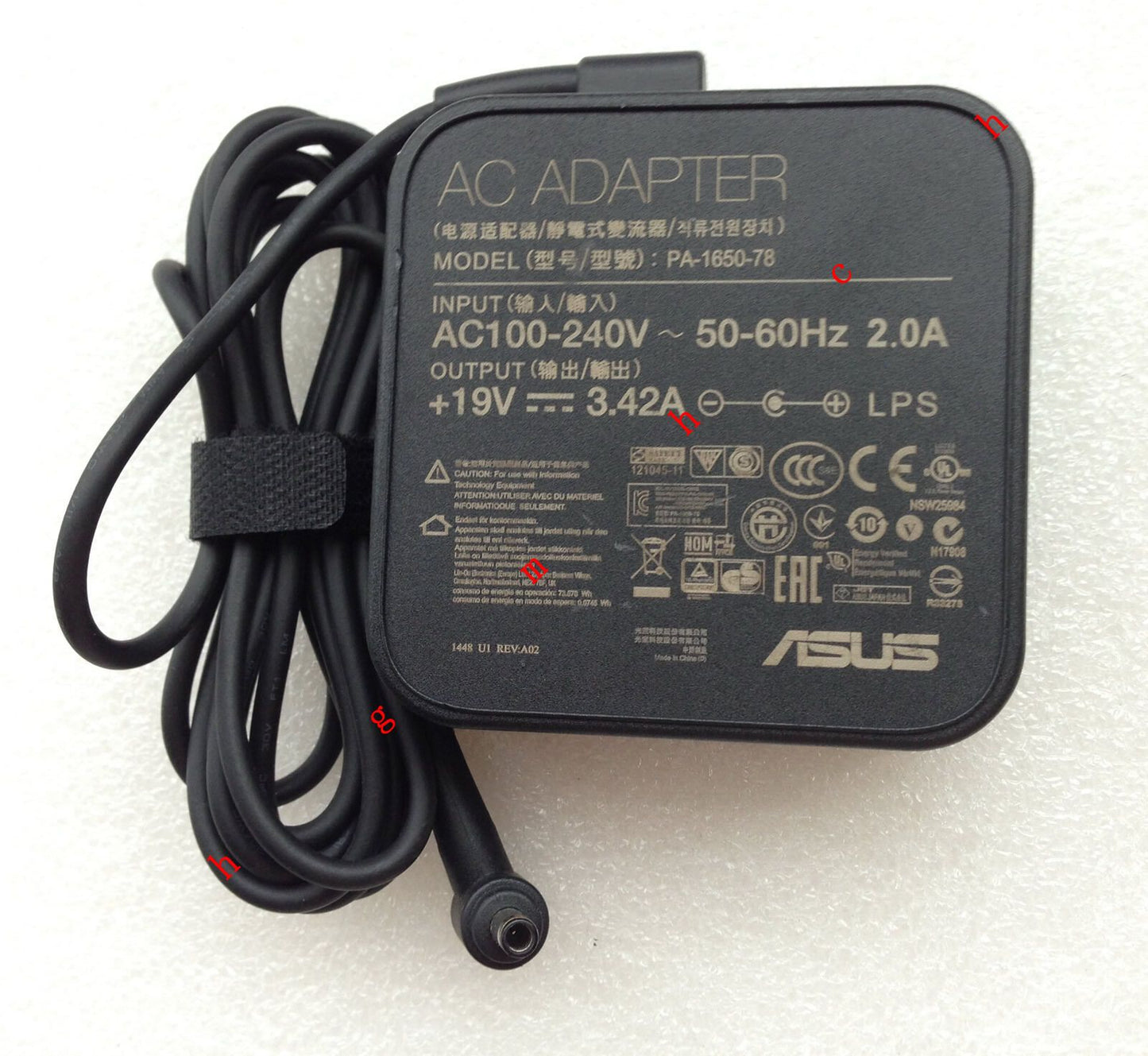 Original OEM ASUS AC Adapter for ASUS BU201LA-DT052H,BU201LA-DT053H,PA-1650-78@@