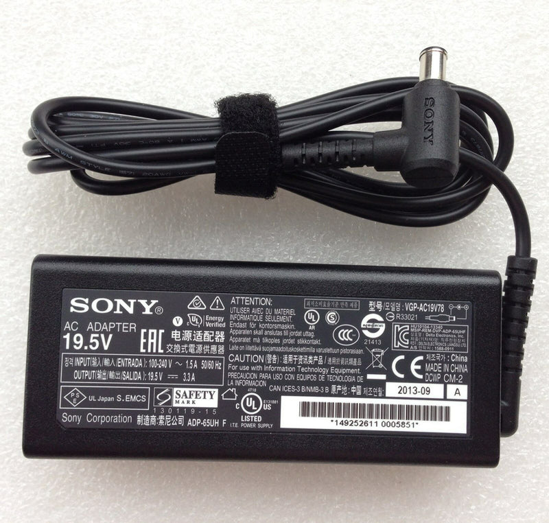 @New Original OEM Sony 65W AC Adapter for Sony VAIO Fit 15A SVF15N27CDB Flip PC