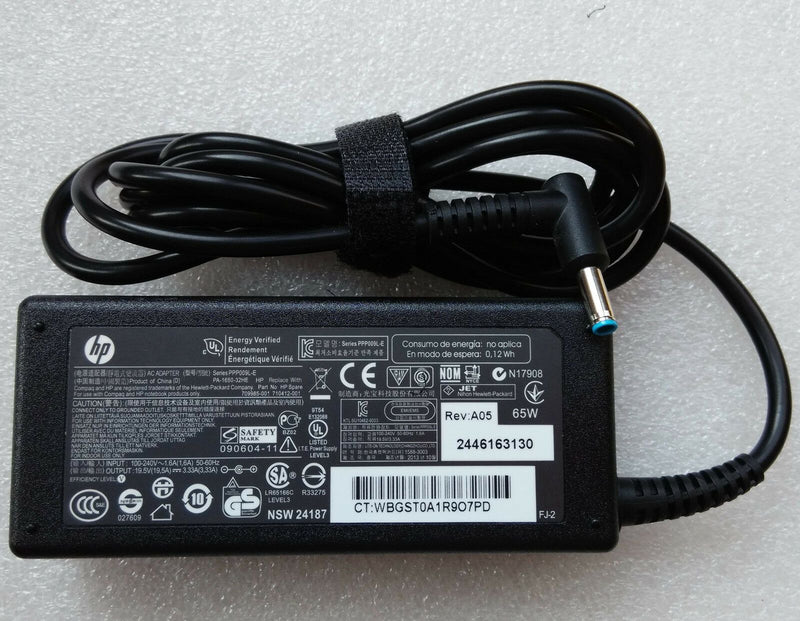 New Original Genuine OEM 65W AC Power Adapter for HP Pavilion 17-E160US Notebook