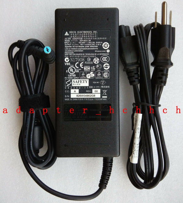 Original Acer Aspire ADP-90SB BB,ADP-90CD DB Delta 90W 19V 4.74A AC Adapter&Cord