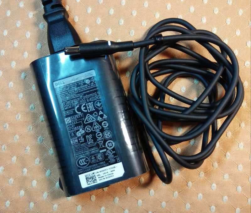 Original OEM Dell 45W 19.5V 2.31A AC Adapter for XPS 13,XPS9343-6364SLV Notebook