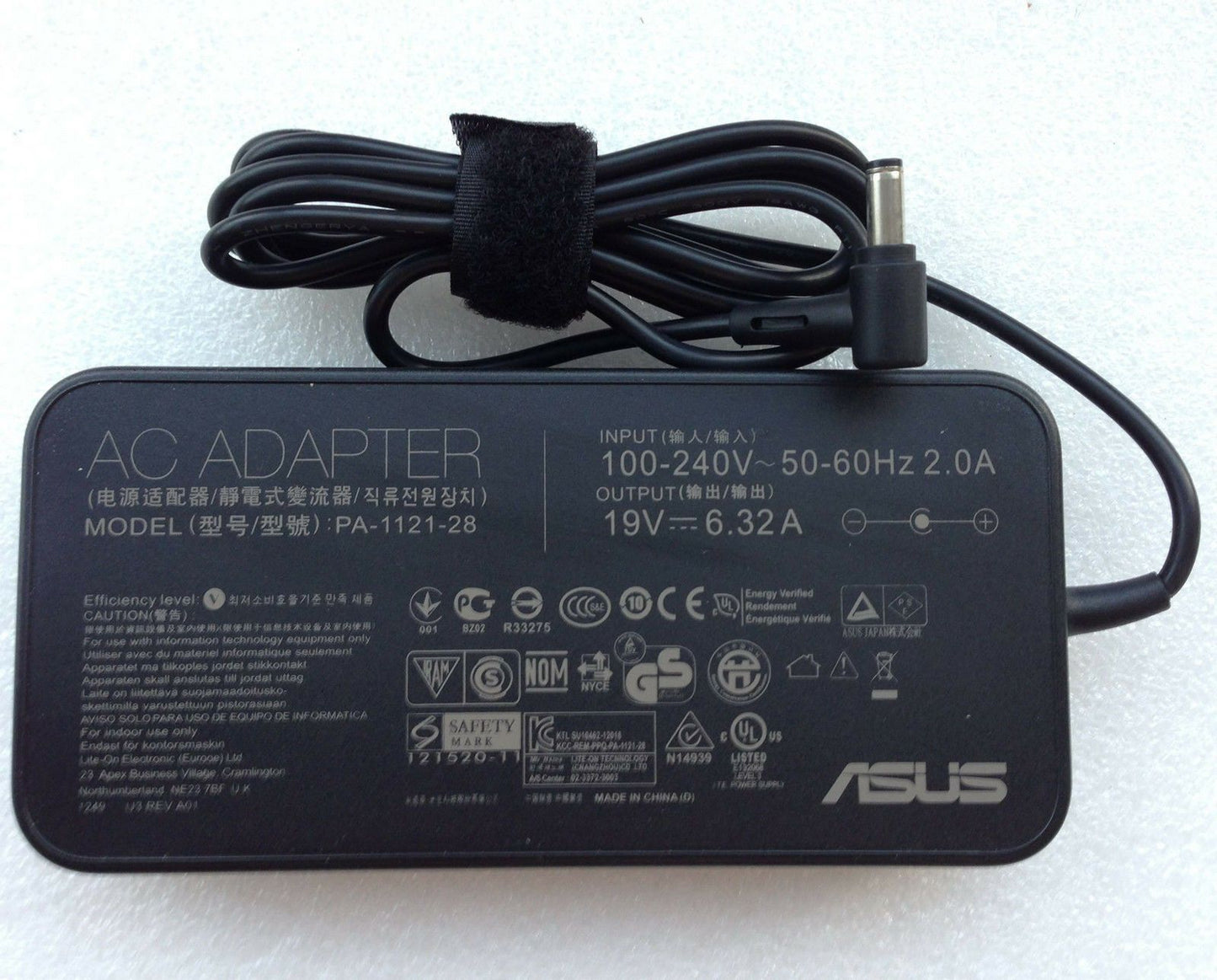 Original OEM ASUS 120W 19V AC Adapter for ASUS N56JR-DS71,PA-1121-28,ADP-120RH B
