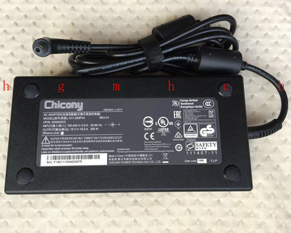 Original OEM Chicony 200W 19V AC/DC Adapter for XOTIC Sager NP8155 Gaming Laptop