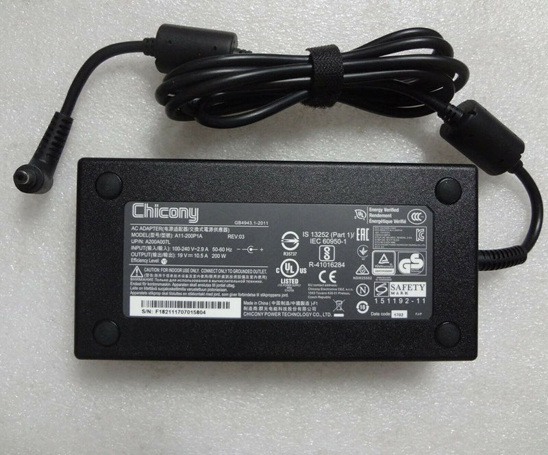 New Original AC/DC Adapter&Cord for Gigabyte AORUS X5 v8/i7-8850H/GTX1070 Laptop