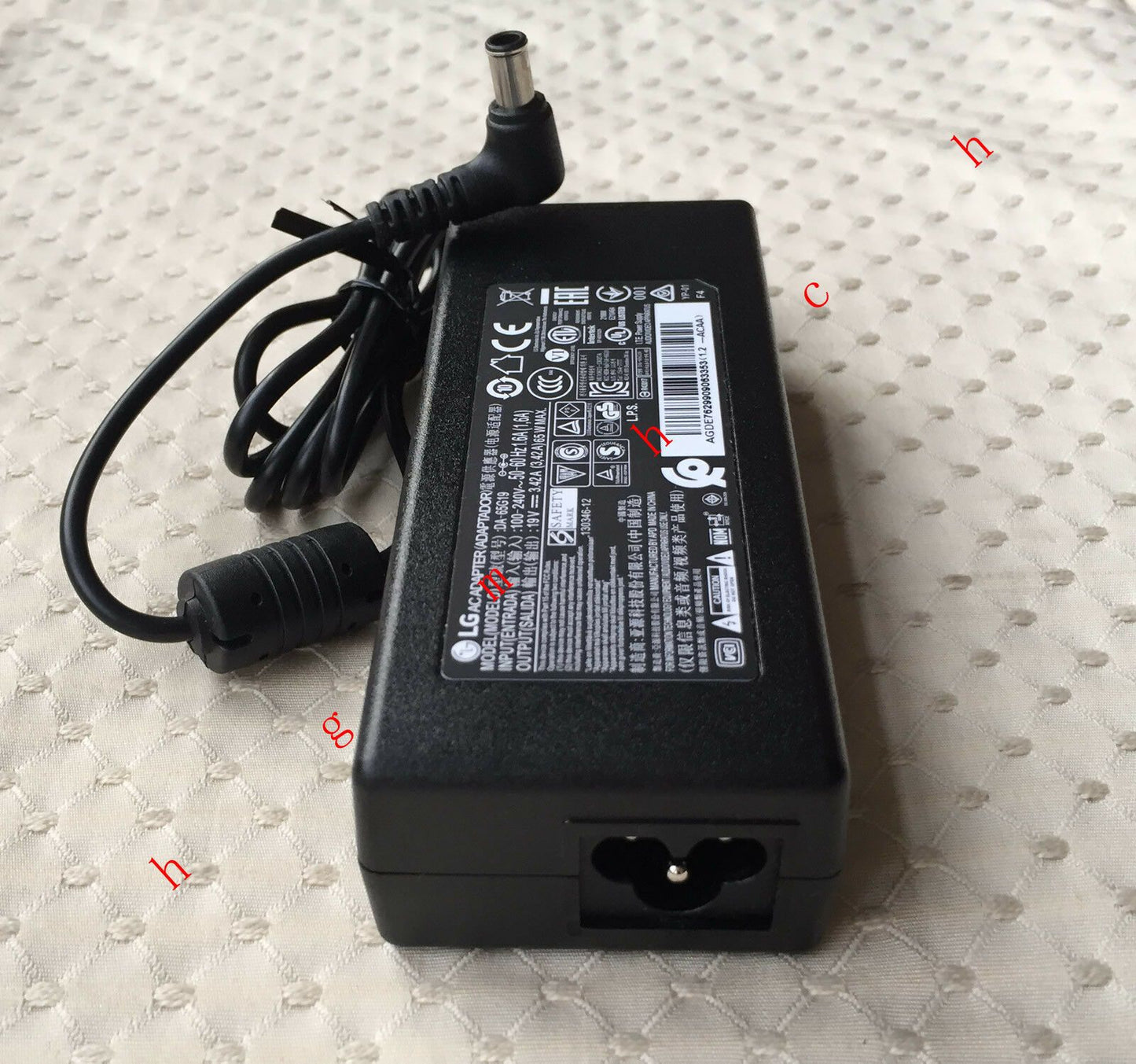 Original OEM LG 19V AC Adapte for LG 43LF5100-UA LED TV,DA-65G19,DA-65F19,LCAP40