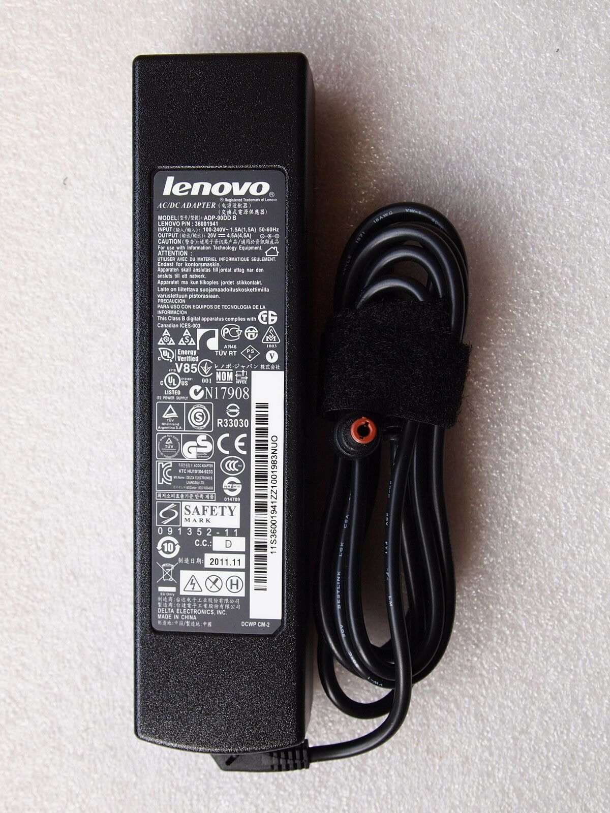 Original OEM Lenovo 90W Cord/Charge IdeaPad V470 4396-27U,4396-2FU V570 1066-ANU