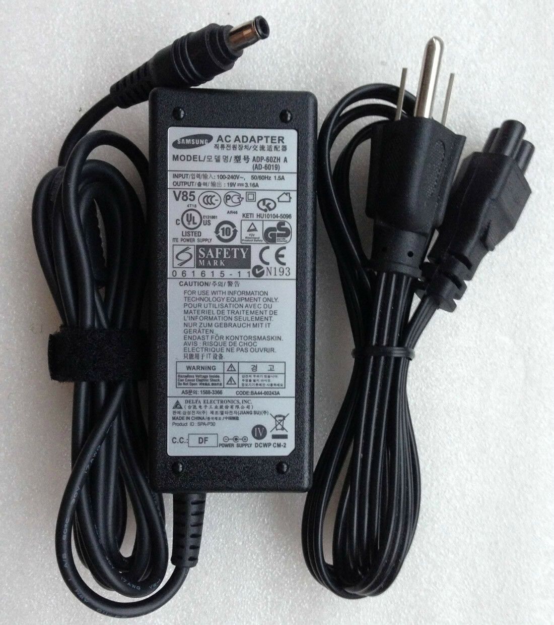 @Original OEM 60W Battery Charger Samsung NP305E5A-A03US/NP305E5A-A04US Notebook