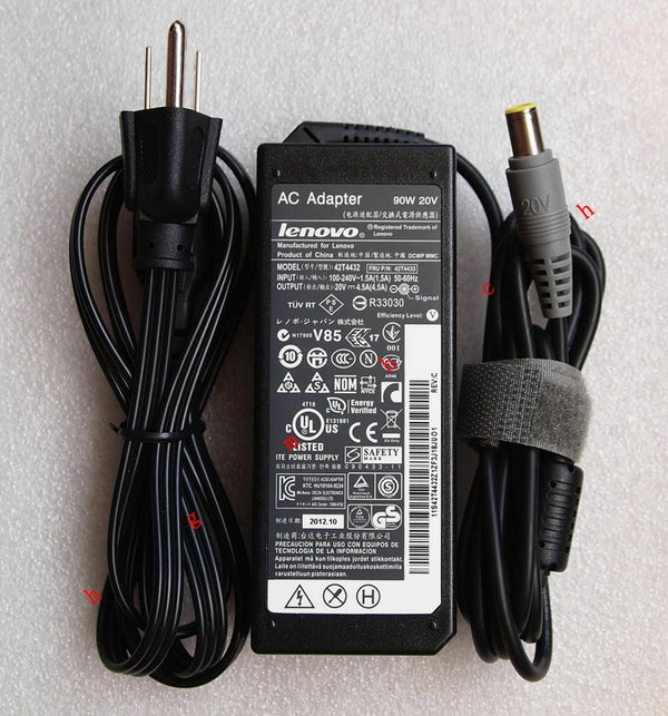 90W Original Laptop Power AC Adapter Cord Supply/Charger for IBM LENOVO T61 T61P