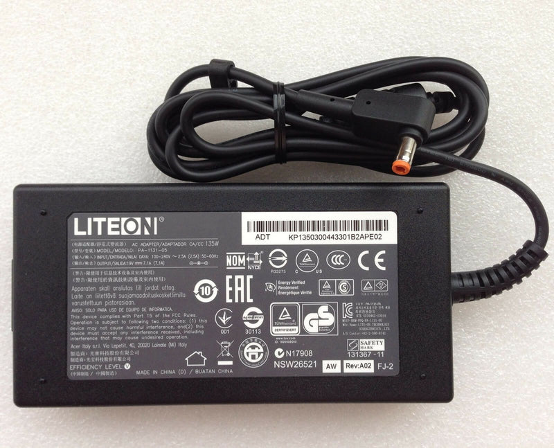 New Original OEM Liteon Acer 135W AC Adapter for Aspire VN7-591G-74SK,PA-1131-05