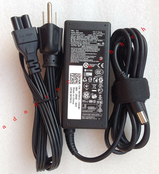 New Original OEM Dell 65W Cord/Charger Inspiron 11-3135,11-3138,14-3441,14-3442