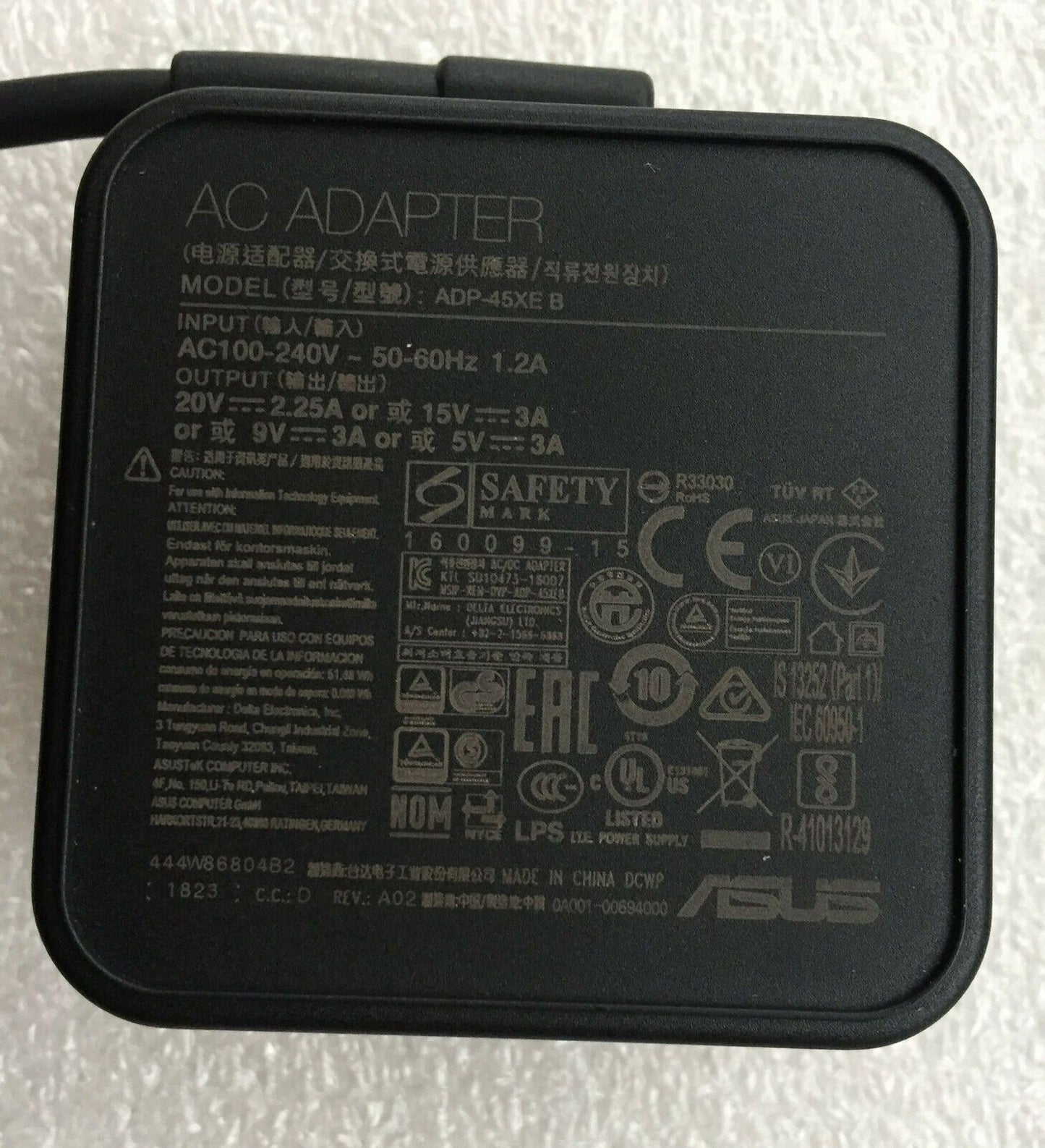 New Original ASUS 45W Type-C AC Adapter for ASUS ZenBook Flip S UX370UA-C4059T