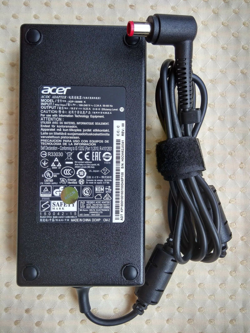 @New Original OEM Acer Predator 15 G9-591 G9-591G AC Adapter Charger & Cord 180W
