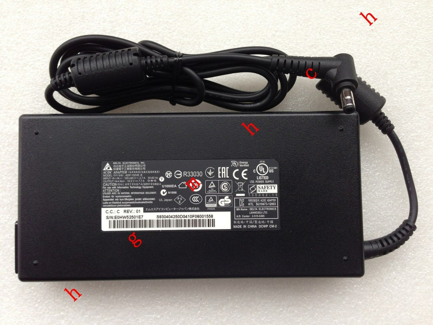 New Original Genuine OEM 150W AC Adapter for MSI Gaming 24GE 2QE-016US Desktop