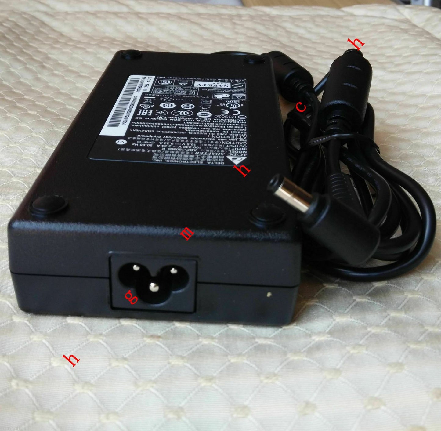 @Original Delta MSI 180W AC Adapter for MSI GP62MVR 6RF-225MY,ADP-180MB K Laptop