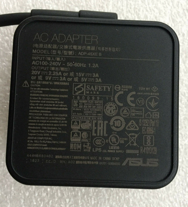 New Original ASUS 45W USB Type-C AC Adapter&Cord for ASUS Q325UA-BI7T18 Notebook