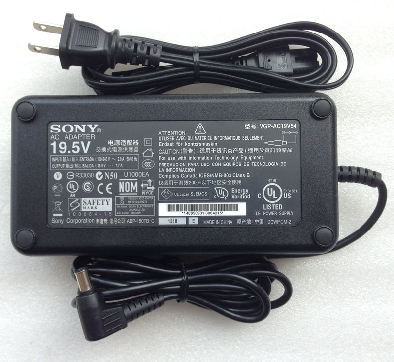 Original OEM 150W AC Adapter for Sony VAIO VPCL218FG,VGP-AC19V54 Computer&Laptop