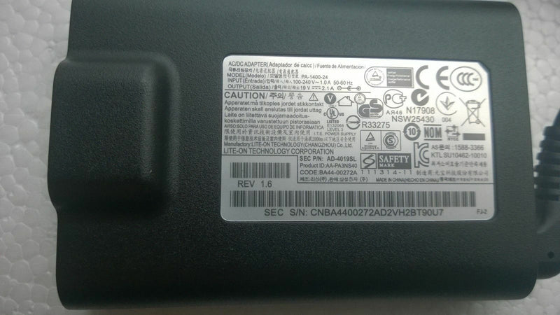 @Original OEM Samsung Charger NP900X3D-A01FR,NP900X3D-A02FR,PA-1400-24,AD-4019SL