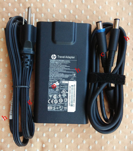 New Original OEM HP 90W SLIM W/USB Travel Adapter for HP ENVY 14-2096LA Notebook