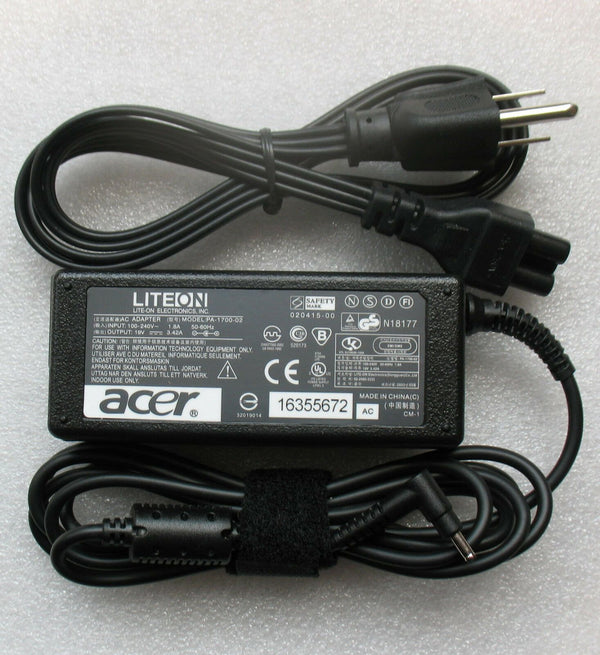 Original OEM Acer 65W Cord/Charger ICONIA W700-6407,W700-6670,W700-6827 Tablet