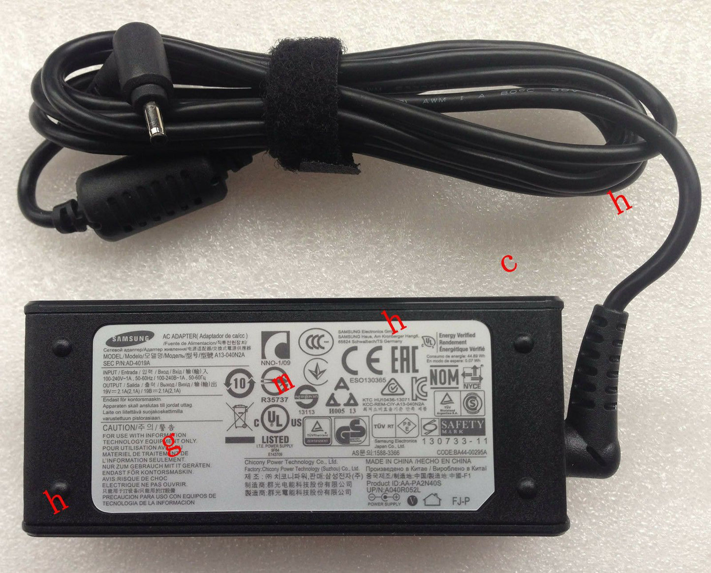 OEM Samsung 40W Charger ATIV Book 9 Lite NP905S3G-K02US,A13-040N2A,PA-1400-24 PC