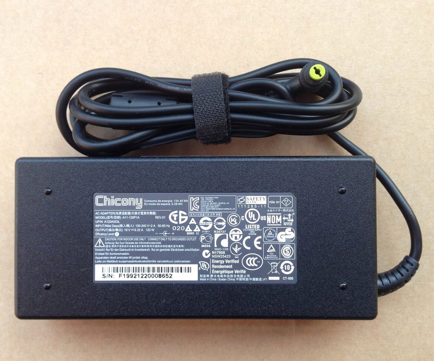Original Genuine OEM Acer Aspire V3-772G-9821 120W AC Power Adapter Charger/Cord