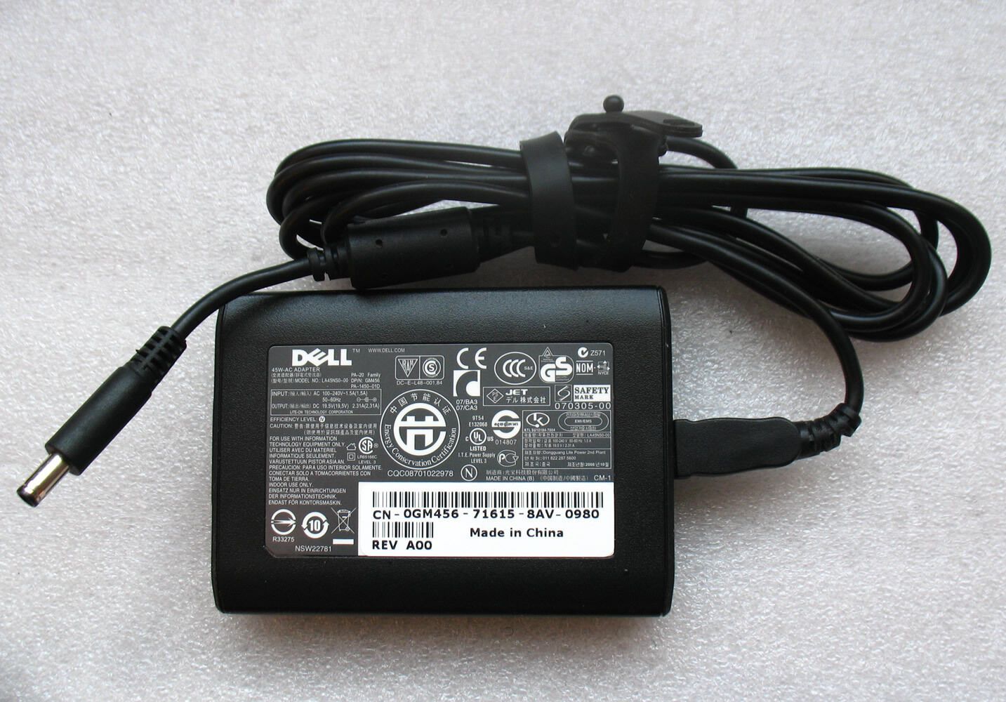 New Original OEM Dell 19.5V 2.31A 45W AC Adapter for dell XPS 13 L321X Ultrabook