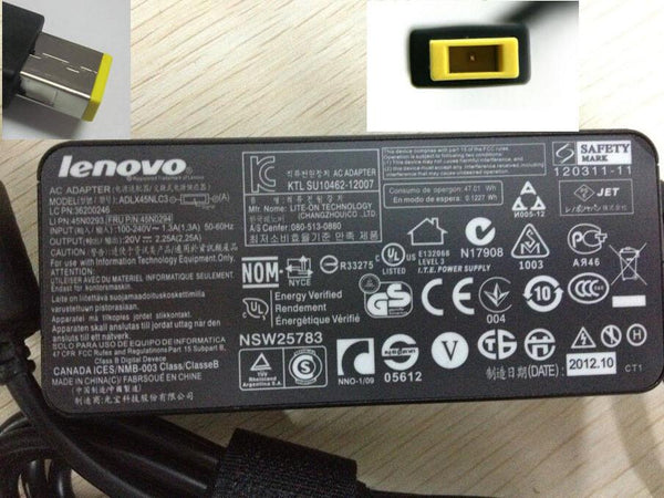 &Original OEM Lenovo ADLX45NLC3/NSW25783 45W AC Adapter Charger IdeaPad Yoga 11