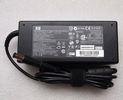 Original OEM HP 120W AC Power Adapter Cord/Charger Elitebook 8540p 8540w HDX x18