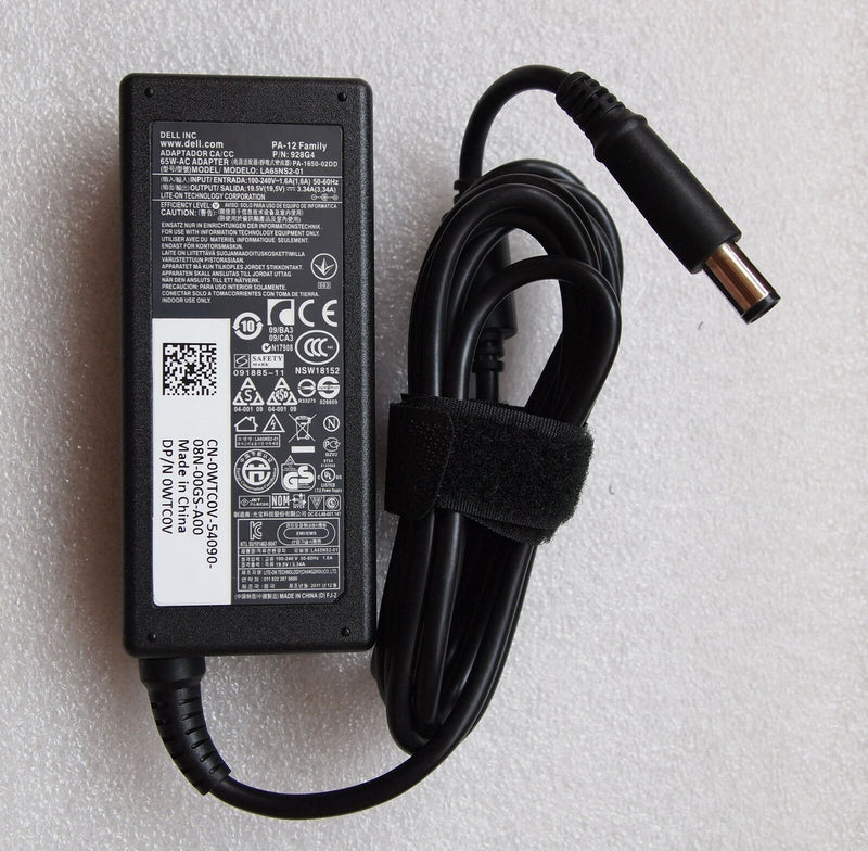 Original OEM Dell AC Adapter Cord/Charger Inspiron i17RV-6818BLK/i3-3227U Laptop