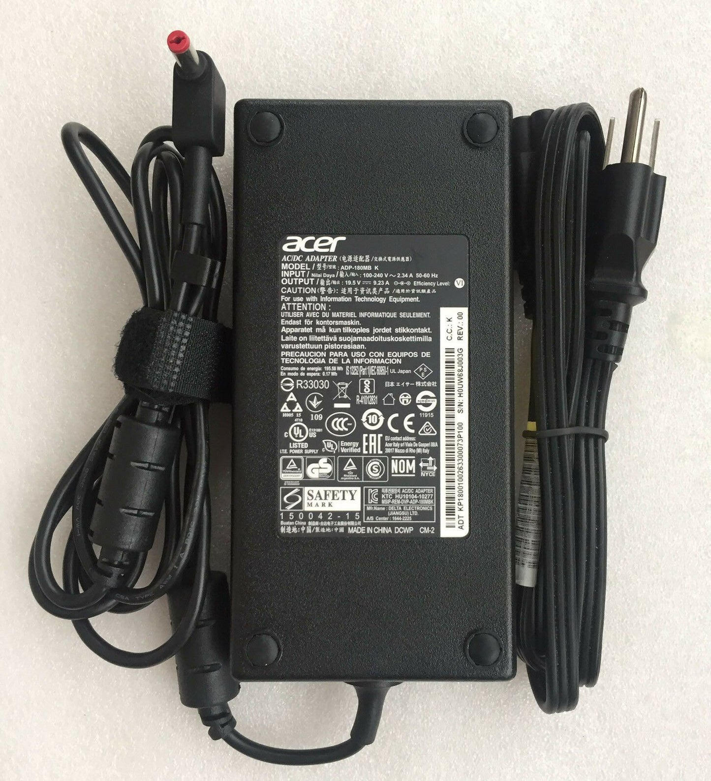 @New Original Acer Predator Helios 300 PH317-51,ADP-180MB K AC Adapter&Cord 180W